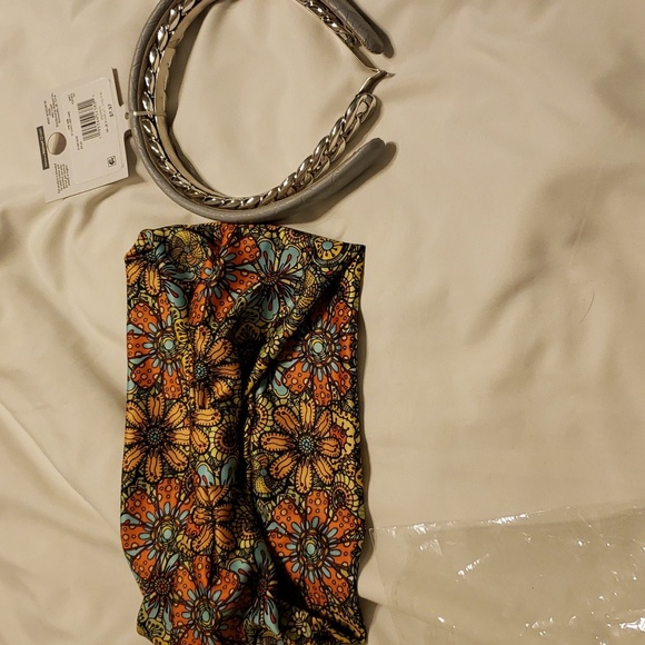 Boho wide & faux leather headband - Picture 2 of 4